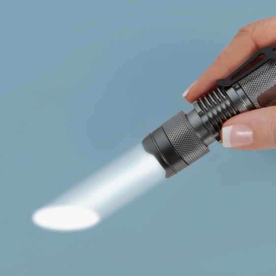 Fokussierbare LED Taschenlampe 
