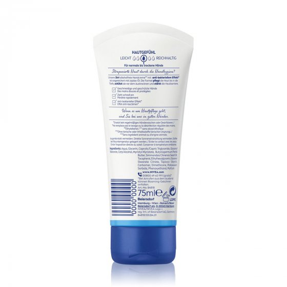 Nivea Handcreme care und protect 3in1 mit Jojobaöl alkoholfrei 75ml 