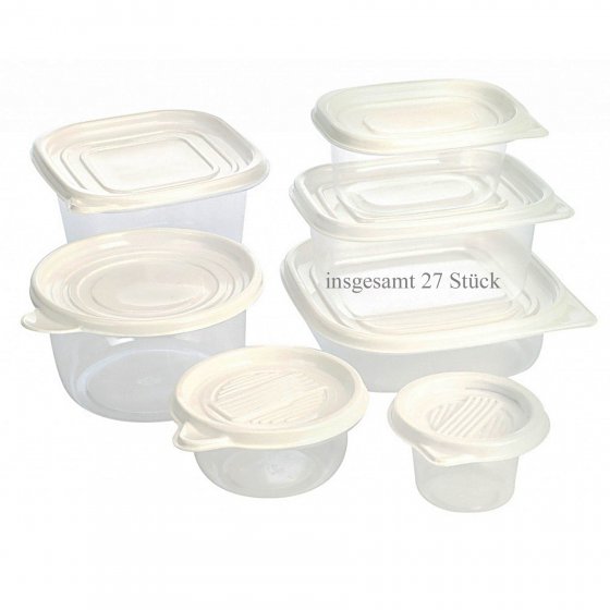 Vorratsdosen-Set, 27 Teile Kunststoff 
