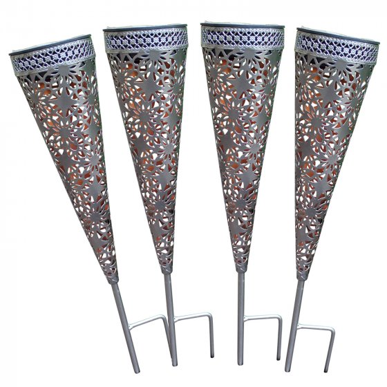 Solarlaterne Petal, 4er Set Luna 