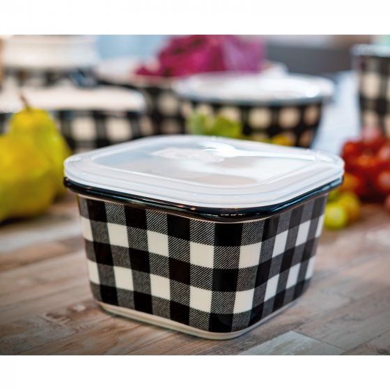 Schüssel mit Deckel 0,8 Liter Squares 