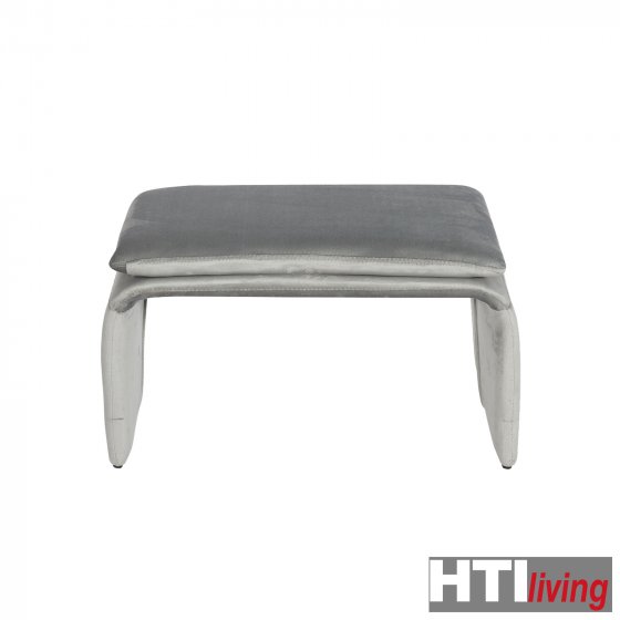 Hocker Vance Unifarben Grau