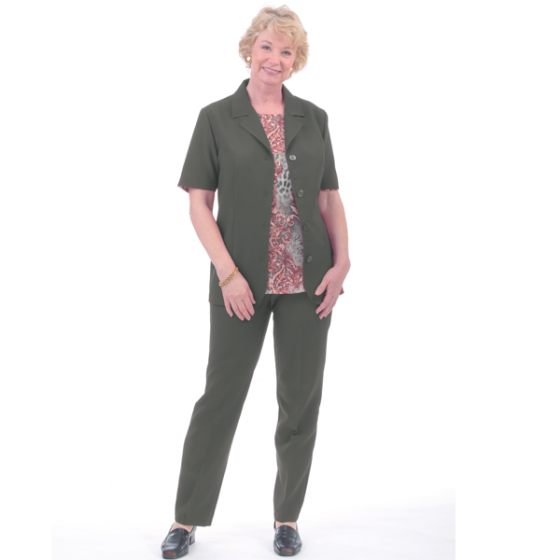 Blazer mit Reverskragen Khaki