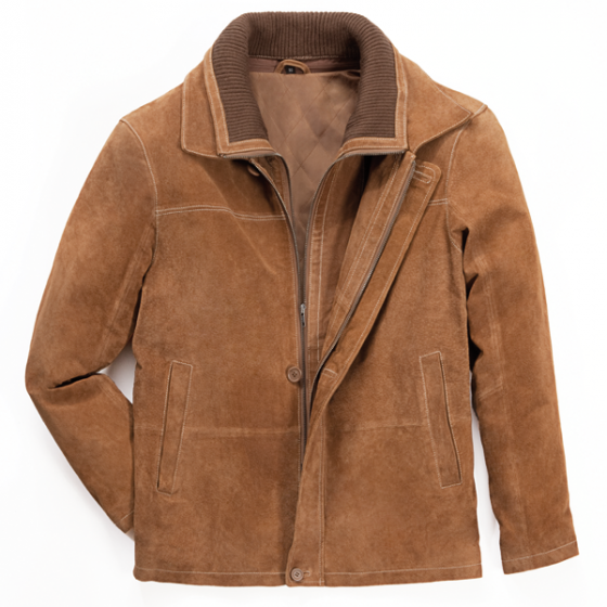 Softe Velourslederjacke 