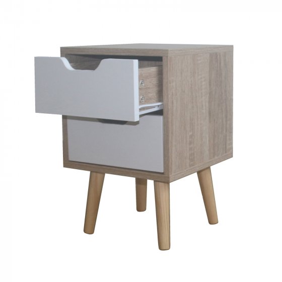 Nachtschrank 2 Schubladen Thekla 2945 