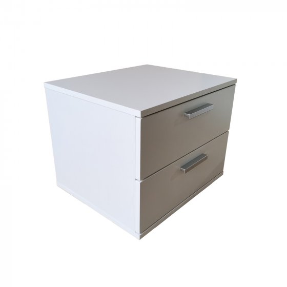 Nachtschrank 2er Set Weiß Nina 