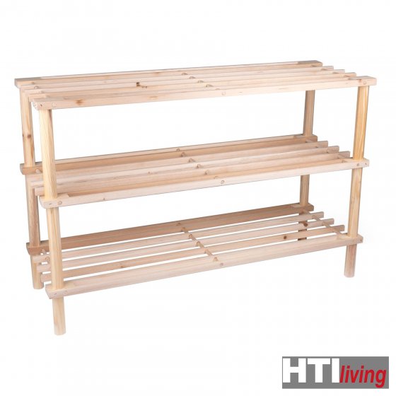 Schuhregal Kiefernholz 3 Ebenen 