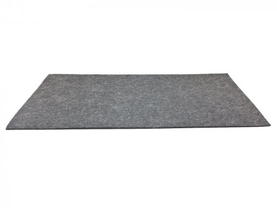 Platzdecken-Set, 4-teilig Filz hellgrau 