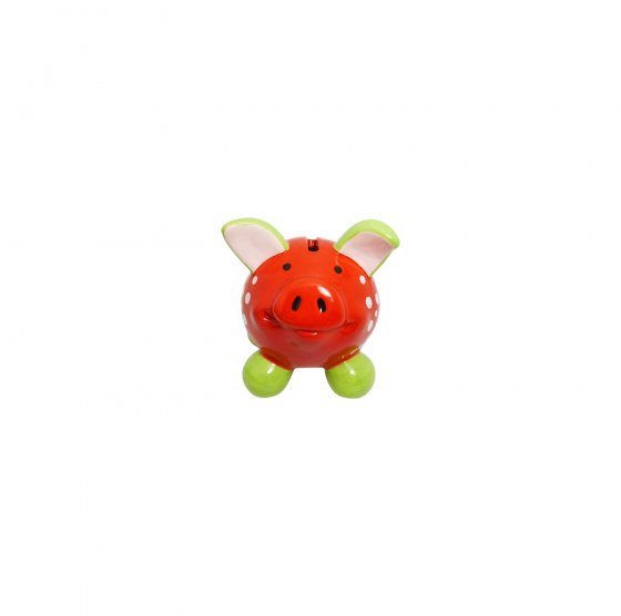 Sparschwein klein, farbig Keramik