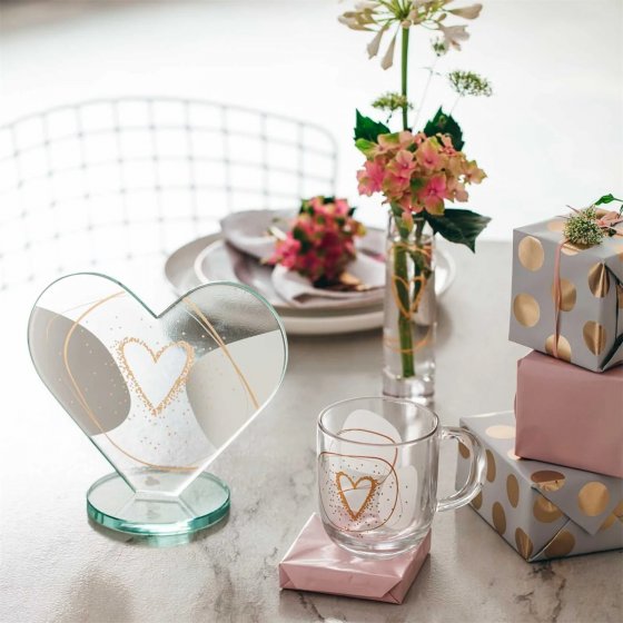 Deko Herz Glas EMOZIONE Herz 