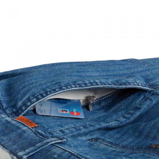 Struktur-Bundfaltenjeans blau 25 | Schwarz