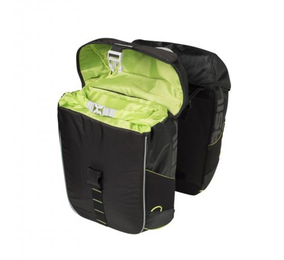 Doppelpacktasche "Miles" - schwarz/lime 