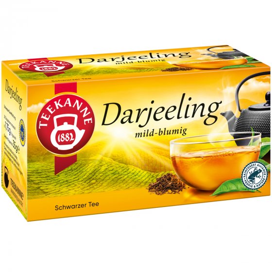 Teekanne Origins Darjeeling feinster Schwarztee mild blumig 35g 
