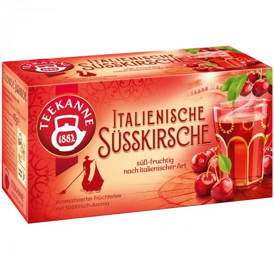 Teekanne Italienische Süsskirsche fruchtig süßer Früchtetee 55g 