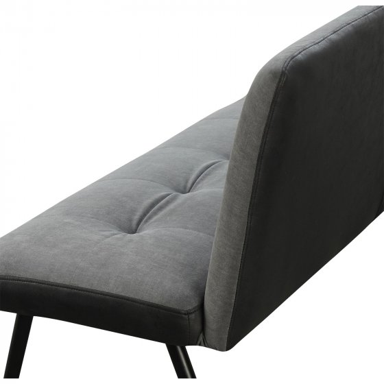 Bank 3-Sitzer Anthrazit/Grau Joschka 