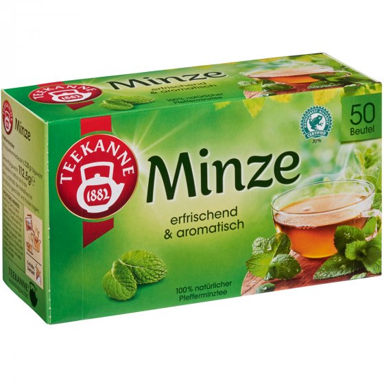Teekanne Minze erfrischend und aromatischer Pfefferminztee 112g 