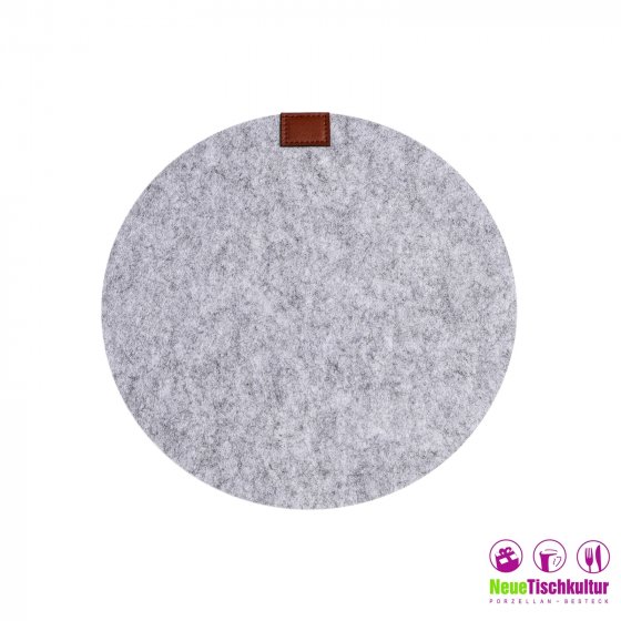 Platzset 4-teilig Filz rund 