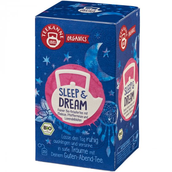Teekanne Organics Sleep und Dream Bio Kräutertee mit Melisse 34g 