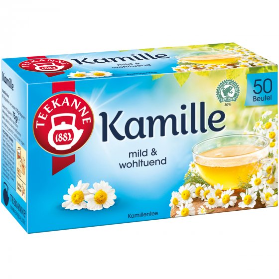 Teekanne Kamille aromatisch mild mit natürlichen Zutaten 75g 
