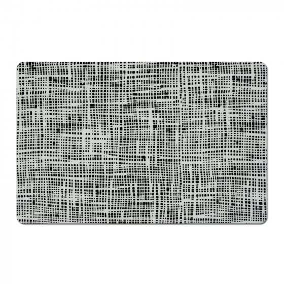 Platzset 4er Set Schwarz Kunststoff
