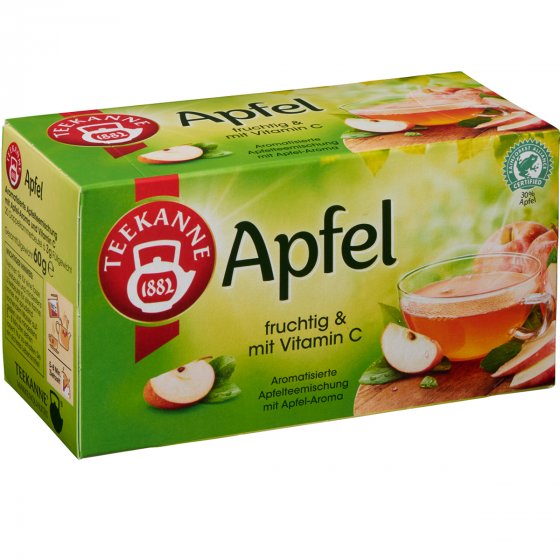 Teekanne Apfel Apfelteemischung fruchtig und mit Vitamin C 60g 