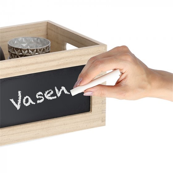 Allzweckkiste mit Tafel Holz 