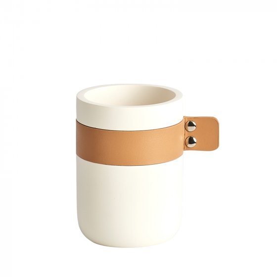 Zahnputzbecher Badaccessoire Creme