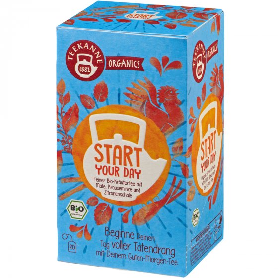 Teekanne Organics Start Your Day Bio Kräutertee mit Mate 36g 