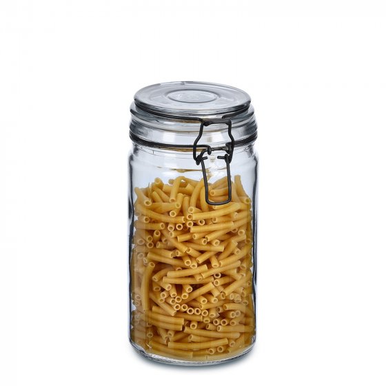 Vorratsglas grau mit Bügelverschluss 750 ml 