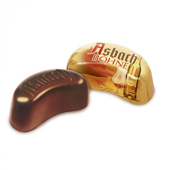 Asbach Pralinen Bohnen Packung gefüllt mit Asbach Brandy 200g 