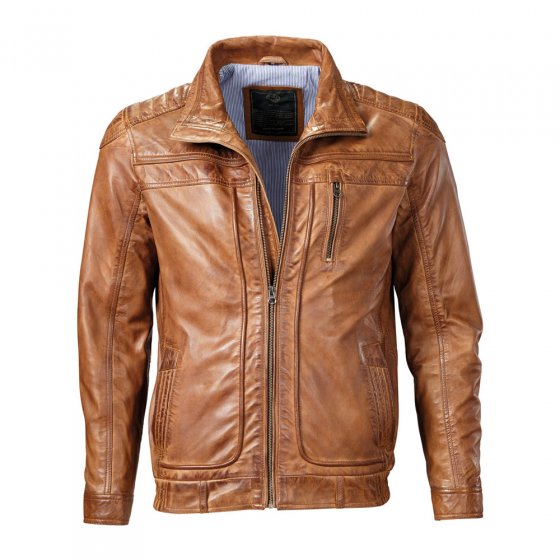 Sportiver Leder-Blouson 54 | Hellbraun