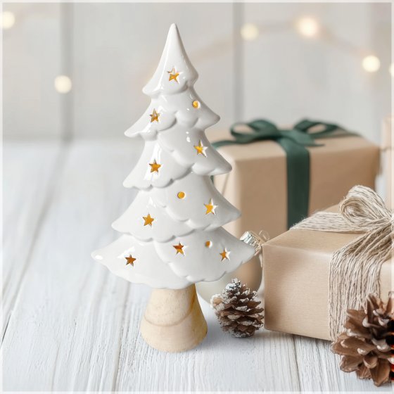 LED Winterbaum mit Leuchtsternen 