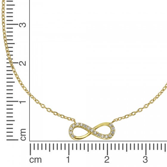 Collier 375/- Gelbgold Zirkonia 