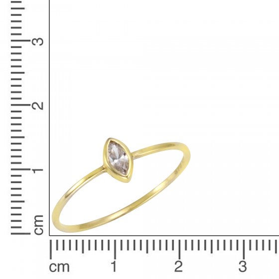Ring Gold 375 Zirkonia weiß 
