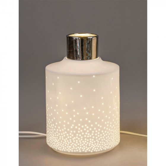 Tischlampe mit Punkten 