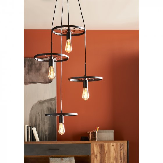 Pendelleuchte 4-flammig Spike 