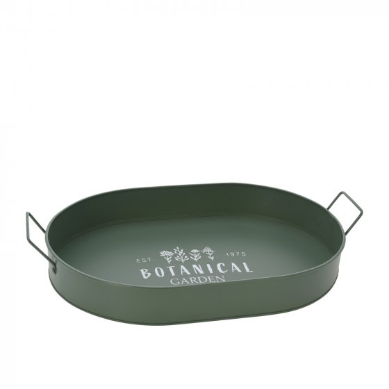 Dekotablett 2-teiliges Set Metall Retro 