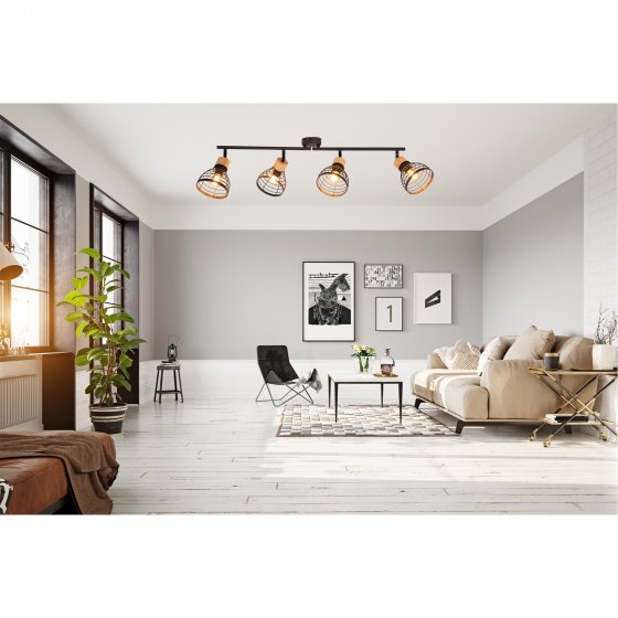 Deckenleuchte 4-flammig Espen 