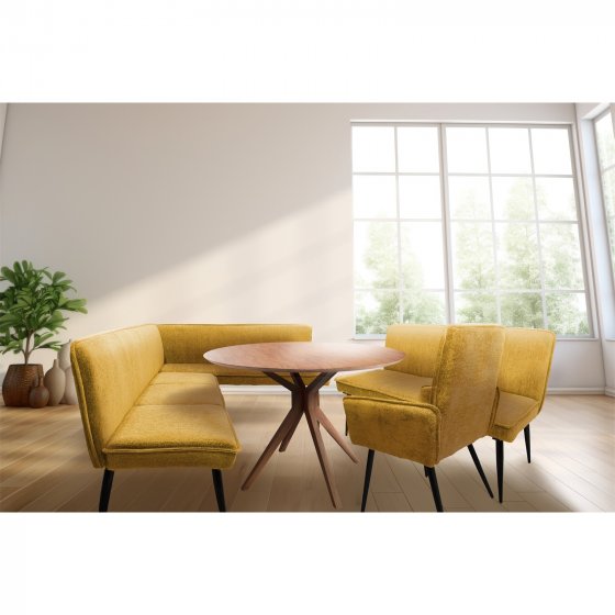 Eckbank 195 x 154 cm Mesilla kurzer Schenkel rechts 