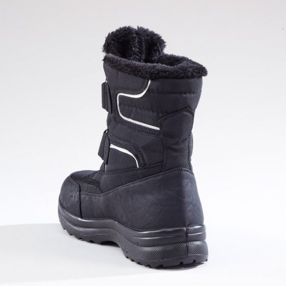 Thermo-Klettstiefel, schwarz 45 | Schwarz