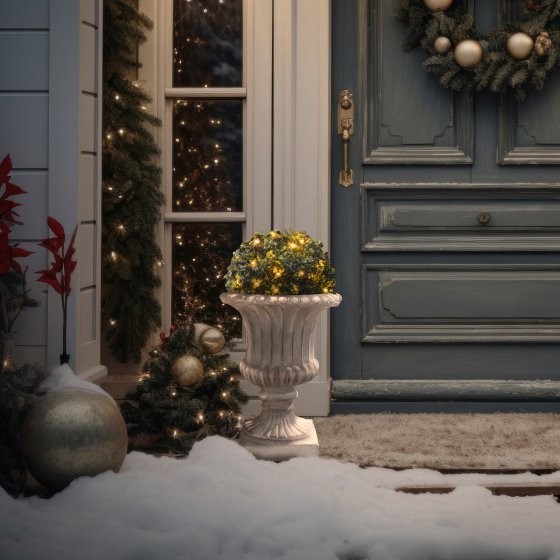 Pflanzkübel Athene Antik Hellgrau 