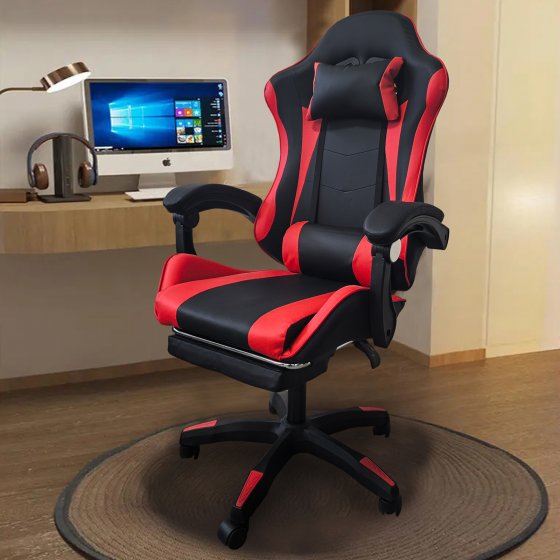 Schreibtischstuhl Krit Relax Schwarz-Rot 