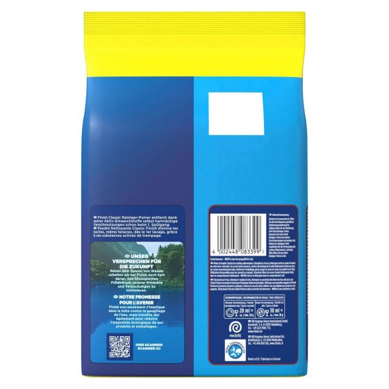 Finish Classic Power Pulver Geschirrreiniger Pulver 3000g 3er Pack 