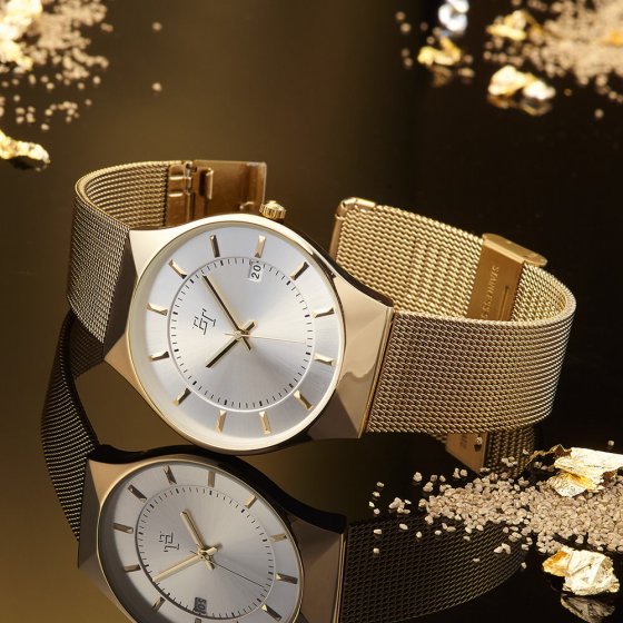 Milanaise-Armbanduhr „Gold” 
