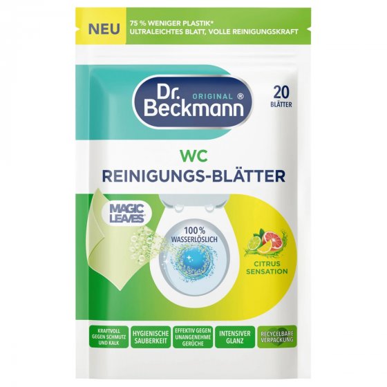 Dr Beckmann WC Reinigungs Blätter Citrus Sensation 44g 