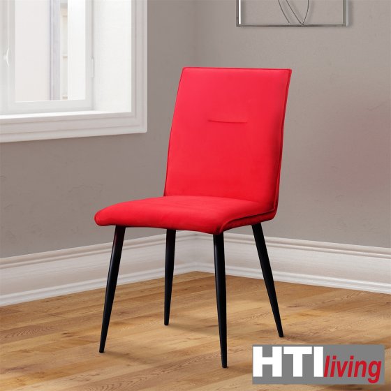 Esszimmerstuhl 4er Set Rot Salinas 