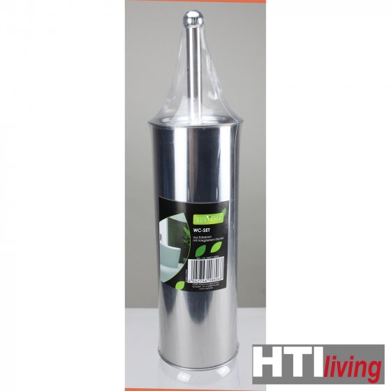 WC-Set Metall hochglänzend 