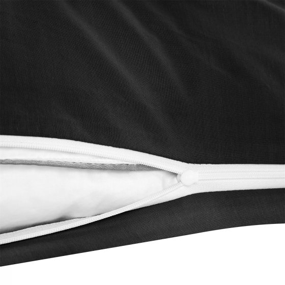 Kissenhülle 2er Set 80 x 80 cm Schwarz
