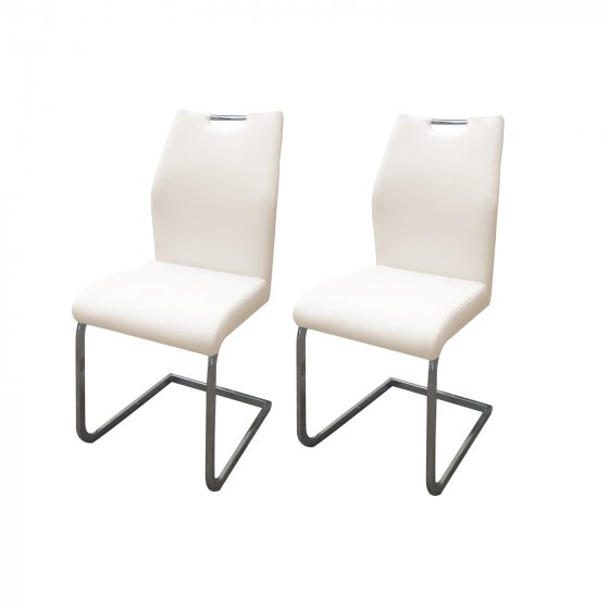 Esszimmerstuhl 2er Set Cremeweiß Nelly 