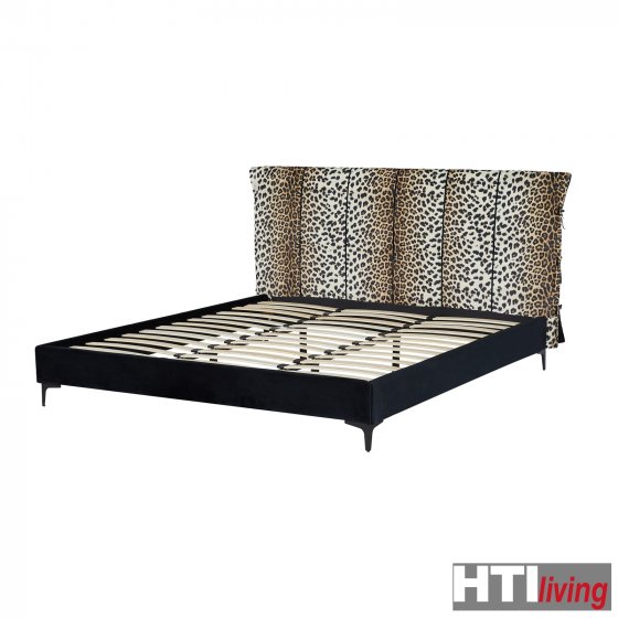 Doppelbett 180 x 200 cm Roxbury Leoprint